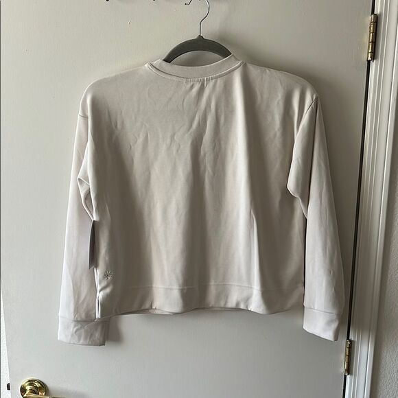 Athleta Seasoft Crewneck Sweatshirt Size L NWT Cream - Picture 3 of 5